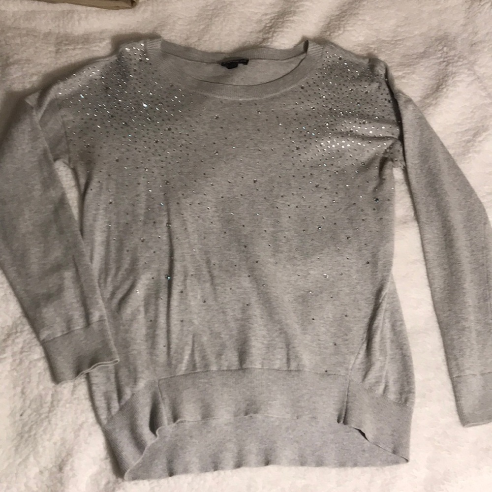 Express Sweater with Rhinestones